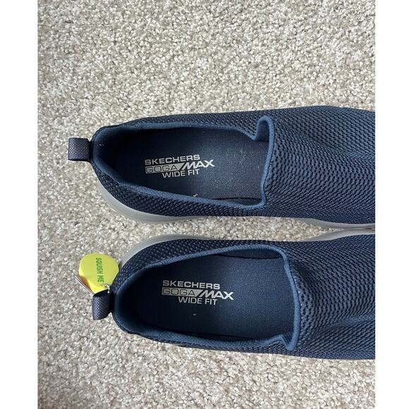 NWT Skechers Go Walk Max Wide Width Sneaker Slip On Comfort Navy Blue Size 11.5 - Picture 6 of 10